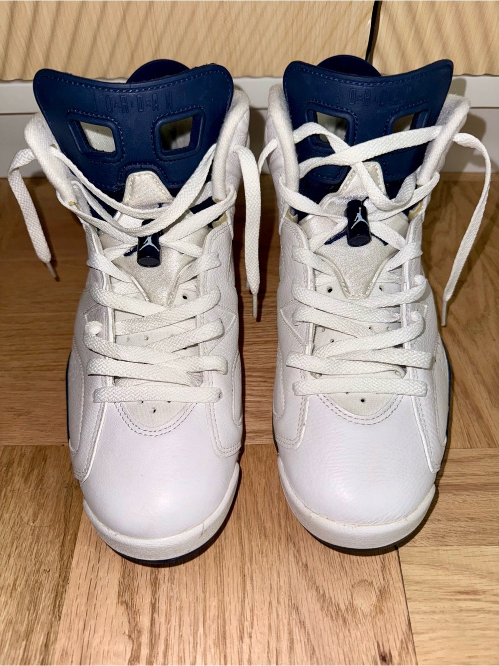 Jordan 6 Retro Men's Midnight Navy 2022 High-Top Basketball Sneakers